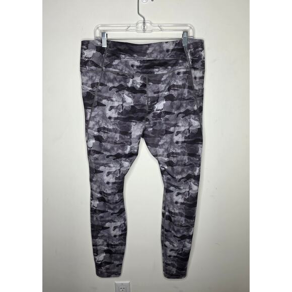 Duluth Trading black grey athletic workout leggings - XL - Picture 3 of 6